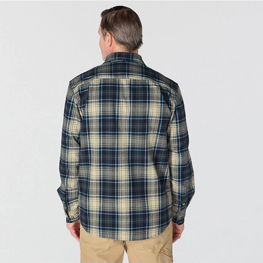 Carhartt Hubbard Loose LS Plaid Shirt (Navy) Size L