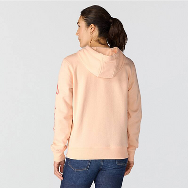 Carhartt Women's Sawyer Script Logo Sweatshirt (Light Coral) Size L