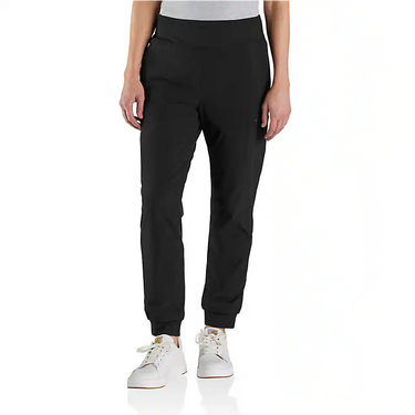 Carhartt Women's Force® Relaxed Fit Fleece Lined Jogger (Black) Size XLR