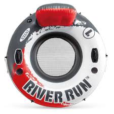 Load image into Gallery viewer, Intex Aqua River Run 1 Fire Edition Sport Lounge, Inflatable Water Float, 53&quot; Diameter
