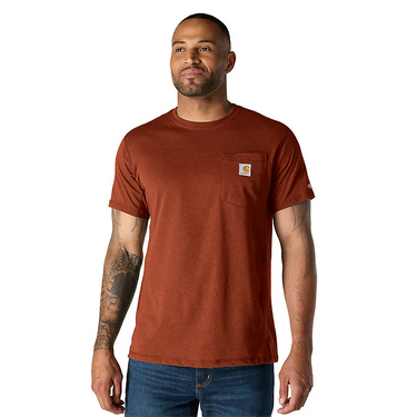 Carhartt Force Relaxed T-Shirt (Deep Cherrywood Heather) Size 3XL