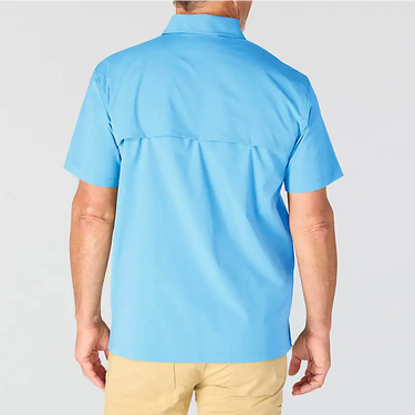 Carhartt Force Sun Defender™ Woven Relaxed Short Sleeve Shirt (Tranquil Blue) Size L
