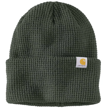 Carhartt Adult Knit Waffle Beanie (Forestry Green)