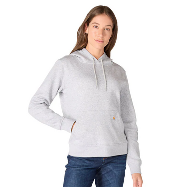 Carhartt Women's Sawyer Script Logo Sweatshirt (Heather Grey) Size L
