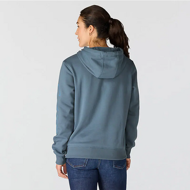 Carhartt Women's Sawyer Script Logo Sweatshirt (Iron Blue) Size XL
