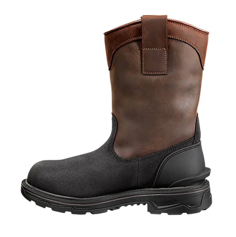 Load image into Gallery viewer, Carhartt IRONWOOD INSULATED 11&quot; ALLOY TOE WELLINGTON 11M Brown Oil Tanned/Black Coated
