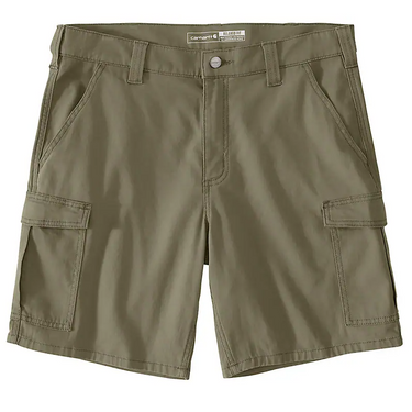 Carhartt Rugged Flex® Relaxed Fit 9" Canvas Cargo Work Short (Burnt Olive) Size 40