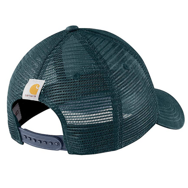 Carhartt Dunmore Logo Cap (Dark Harbor Teal/Approaching Storm)