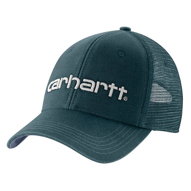 Carhartt Dunmore Logo Cap (Dark Harbor Teal/Approaching Storm)