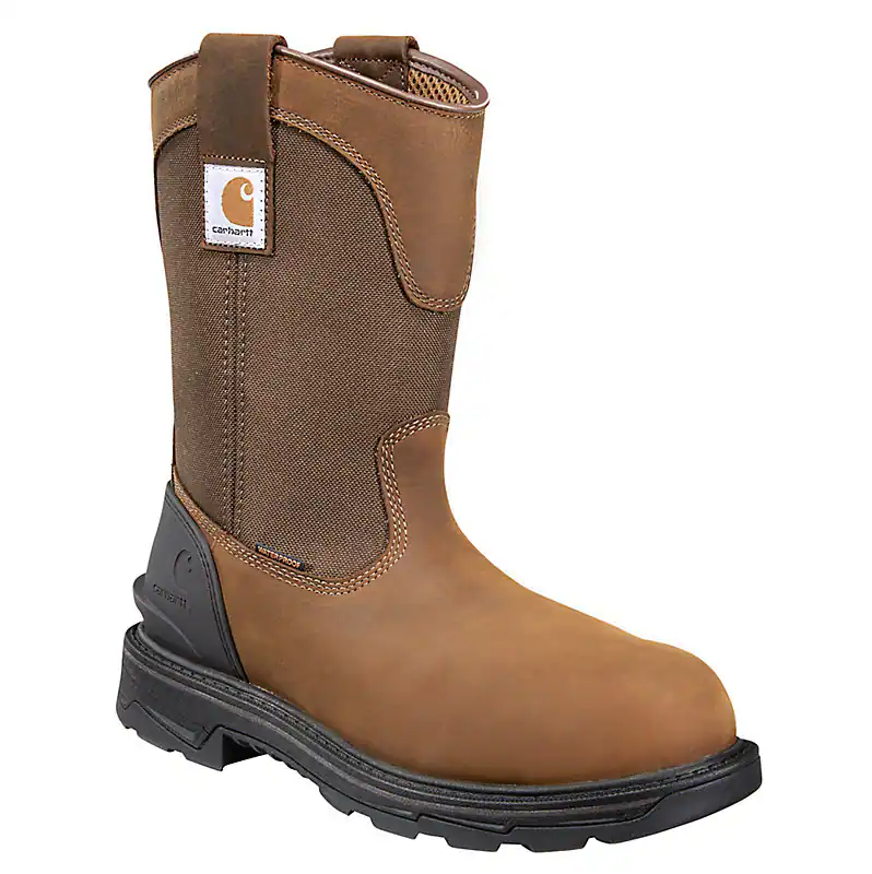 Load image into Gallery viewer, Carhartt IRONWOOD WATERPROOF 11&quot; SOFT TOE WELLINGTON 9.5M Bison Brown Oil Tan
