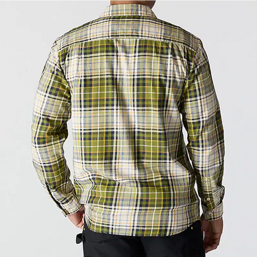 Carhartt Rugged Flex™ Relaxed Fit Lightweight Long-Sleeve Plaid Shirt (Dark Bronzed Green) Size XL