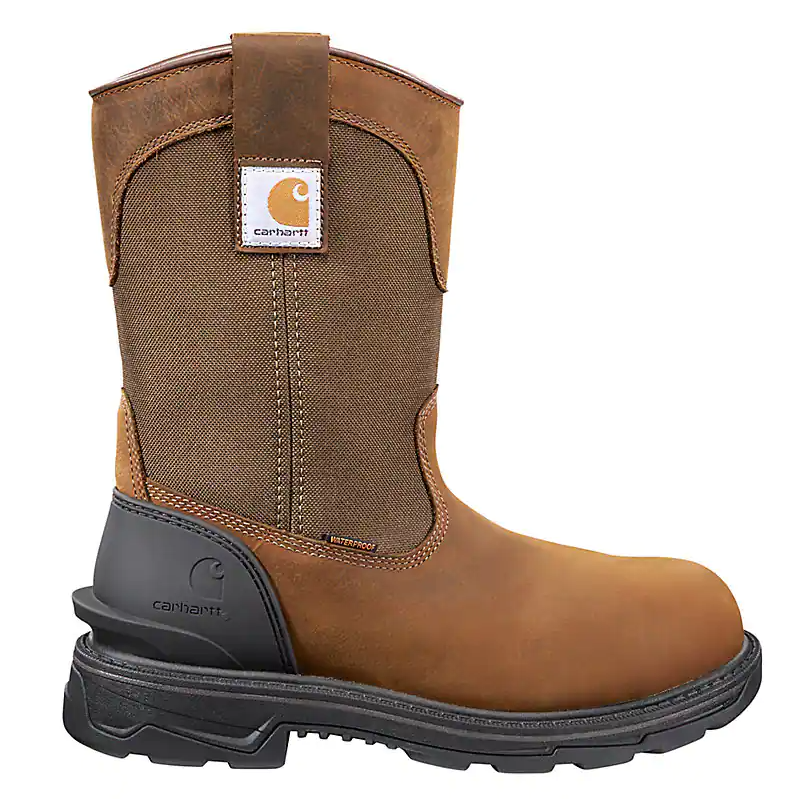 Load image into Gallery viewer, Carhartt IRONWOOD WATERPROOF 11&quot; SOFT TOE WELLINGTON 10.5M Bison Brown Oil Tan
