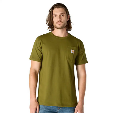 Carhartt Force® Relaxed Fit Short-Sleeve Pocket T-Shirt (Dark Bronzed Green) Size M