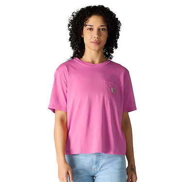 Carhartt Women's TENCEL™ Fiber Series Loose T-Shirt (Electric Fuchsia) Size S