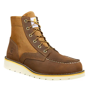 Carhartt Men's 6" Moc Toe Wedge Boot (Brown Leather/Nylon) Size 10 1/2M