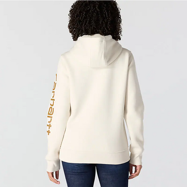 Carhartt Women's Iconic Clarksburg Logo Sweatshirt (Malt/Carhartt Brown) Size XL