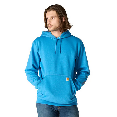 Carhartt Loose Fit Midweight Logo Sleeve Graphic Hoodie (Horizon Blue Heather) Size XLT