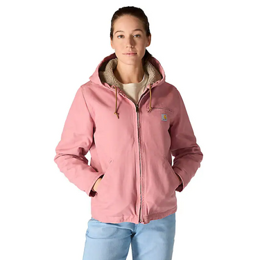 Carhartt Women's Iconic Washed Duck Sierra Jacket (Rose Tint) Size XL