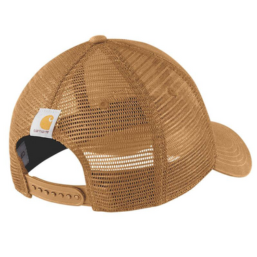 Carhartt Canvas Mesh-Back Logo Graphic Cap (Carhartt Brown/Walnut)