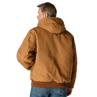 Carhartt Flannel-Lined Active Jac J140 - Loose Fit - Firm Duck - 3 Warmest Rating (Black) Size M