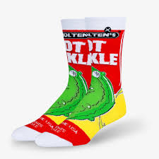 Odd Sox Van Holten's Hot Pickle Men's Crew Socks Size L