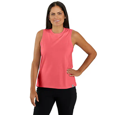 Carhartt Women's TENCEL™ Fiber Series Relaxed Fit Tank (Pink Salmon) Size M