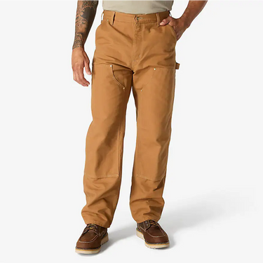 Carhartt Iconic B01 Firm Duck Double-Front Dungaree (Carhartt Brown) Size 34x36