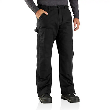 Carhartt Loose Fit Washed Duck Insulated Pant - 4 Extreme Warmth Rating (Black) Size 2XLS