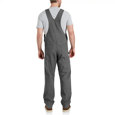Carhartt Rugged Flex® Relaxed Fit Canvas Bib Overall (Gravel) Size 34x30