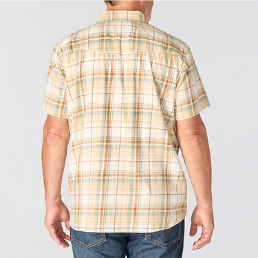 Carhartt Montana Bozeman Relaxed Short Sleeve Plaid Shirt (Iron Blue Bandana Print) Size M