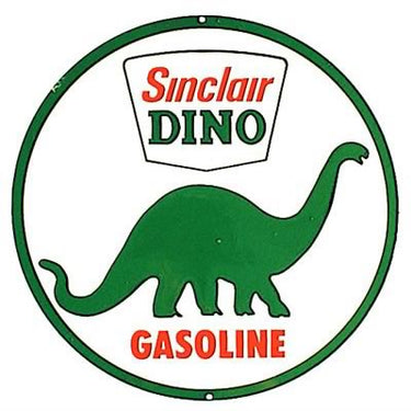 Sinclair Dino Tin Sign