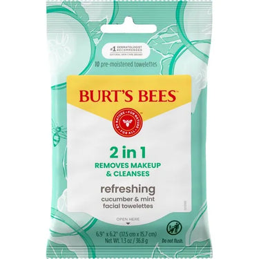 Burt's Bees Facial Cleansing Towelettes with Cucumber & Mint