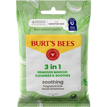 Burt's Bees Sensitive Facial Cleansing Towelettes with Aloe Vera