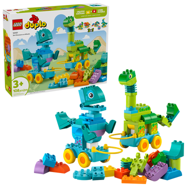 LEGO® DUPLO Town 3 in 1 Dinosaurs on Wheels