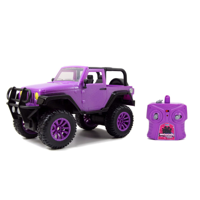 Load image into Gallery viewer, Girlmazing Purple Jeep Wrangler 1:16 Scale Radio Control Vehicle
