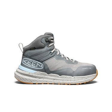 Keen Women's Synchro Waterproof Work Boot (Carbon Toe) Steel Grey/Gum 8.5M