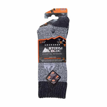 Storm Valley - 3 Pack Womens Performance Polyester Boot Socks | Walking Hiking Trekking Socks
