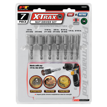 Performance Tool 7 pc. X-TRAX Nut Driver Set