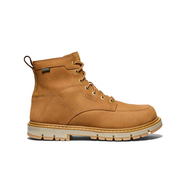 Keen Men's San Jose 6" Waterproof 90° Heel Boot (Soft Toe) Bistre/Gum 11D