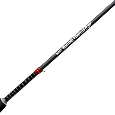 Zebco Rhino Tough Cross-Weave Glowtip Spinning Fishing Rod, 6-Foot 2-Piece Rod