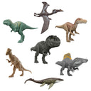 Assortment of seven Jurassic World large dinosaur figures, including a flying reptile and a sea reptile