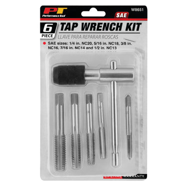 Performance Tool 6 pc. SAE Tap Wrench Kit