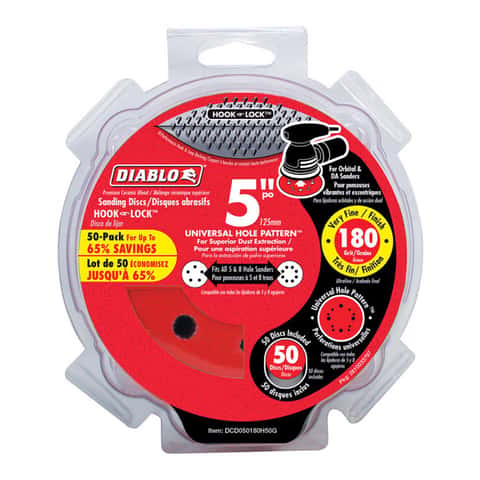 Load image into Gallery viewer, Diablo 5 in. Ceramic Blend Hook and Lock Sanding Disc 180 Grit Very Fine 50 pk
