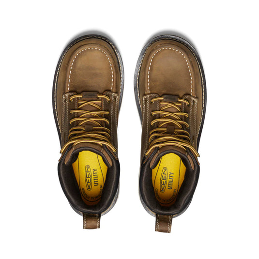 Keen Men's Cincinnati 6" Waterproof 90° Heel Boot (Carbon-Fiber Toe) 11EE Belgain/Sandshell