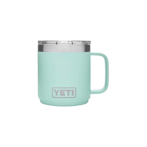 Load image into Gallery viewer, Yeti Rambler 10 Oz BPA Free Mug w/ Mugslider Lid - Seafoam
