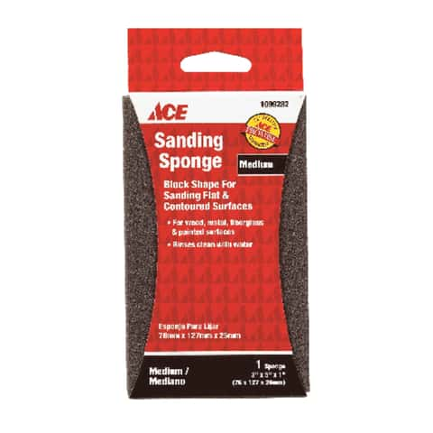 Load image into Gallery viewer, Ace 5 in. L X 3 in. W X 1 in. 80 Grit Medium Extra Large Sanding Sponge
