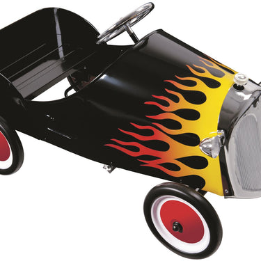 Black Flamed Hot Rod Pedal Car 9705 (Instore only)