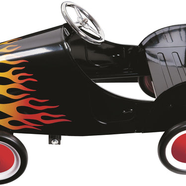 Black Flamed Hot Rod Pedal Car 9705 (Instore only)
