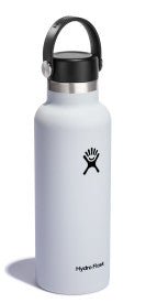 Hydro Flask 18oz Stand Mouth Flex Cap White