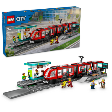 LEGO® City Downtown Streetcar and Station